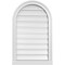 Ekena Millwork Round Top Surface Mount PVC Gable Vent: Functional, w/ 2"W x 2"P Brickmould Sill Frame, 20"W x 32"H GVPRT20X3203SF - alternate 1